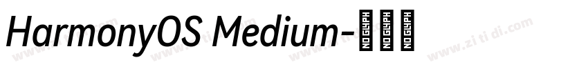 HarmonyOS Medium字体转换